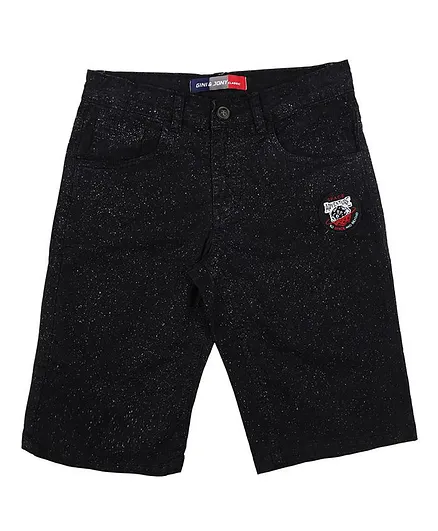 GINI & JONY All Over Printed Bermuda Shorts - Black