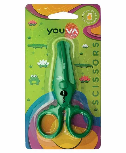 Navneet Youva Animal Design Kids Scissors Pack of 2 (Color May Vary)