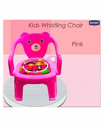 Kuchikoo Kids Chair Bear Design - Pink