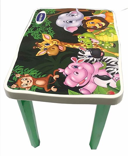 KuchiKoo Jungle Table With Whistling Chair - Green