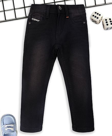 Sodacan Shaded Full Length Denim Jeans - Black
