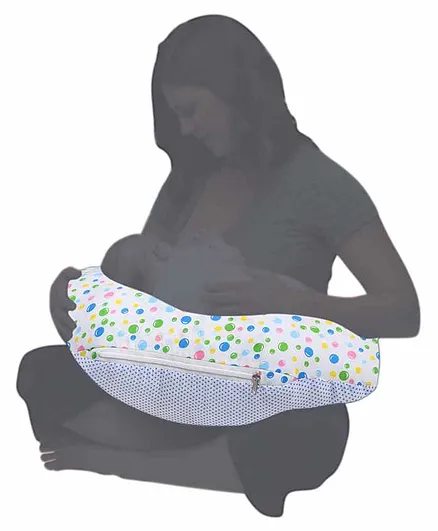 VParents Bluebell Multipurpose Baby Feeding Nursing Cum Maternity Pillow for New Born - Blue