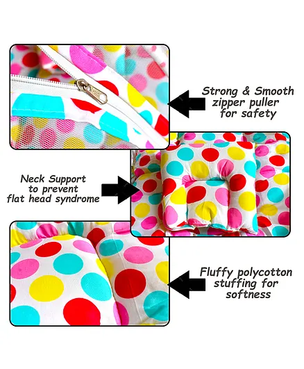 VParents Mite Baby Bedding Set with Mosquito Net and Pillow - Flower