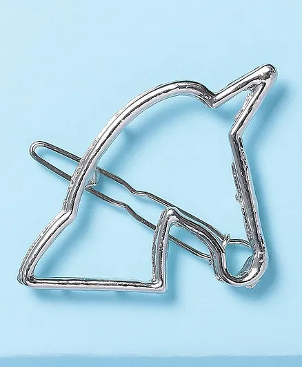 Arendelle Silver Unicorn Shaped Hair Pin - Silver