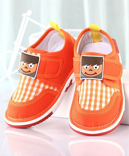 Cute Walk by Babyhug Casual Shoes Boy Applique - Orange