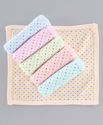 Simply Wash Clothes Dot Print Multicolor - Pack of 6