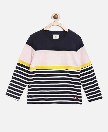 Cherry Crumble by Nitt Hyman Full Sleeves Striped T-Shirt - Multicolor