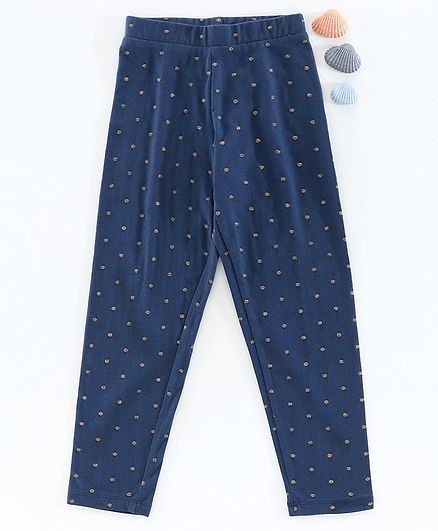 Ed-a-Mamma Full Length Glitter Detailing Leggings - Blue