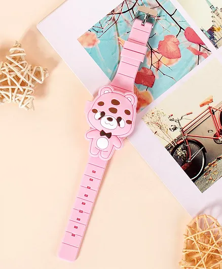 Babyhug Bear Design Digital Watch - Pink