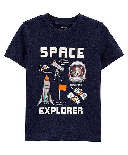 Carter's Space Jersey Tee - Navy Blue