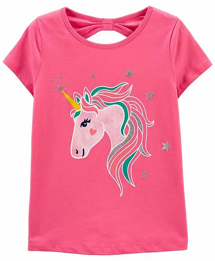 Carter's Unicorn Jersey Tee - Pink