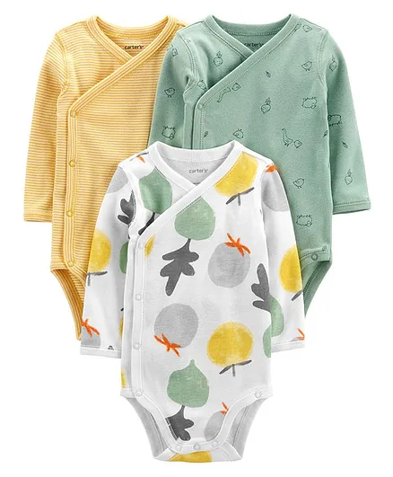 Carter's 3-Pack Fruit Side-Snap Bodysuits - Multicolor