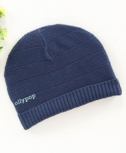 Ollypop Woolen Cap Blue - Diameter 9 cm