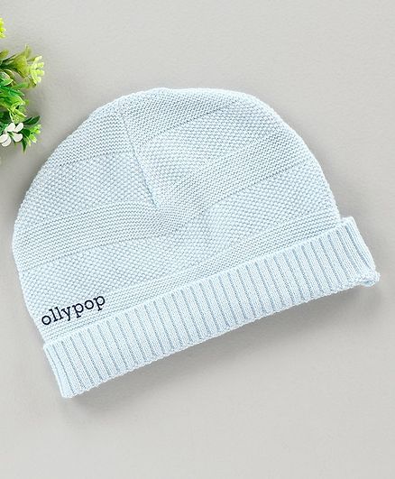 Ollypop Woollen Cap Blue - Diameter 10.5 cm