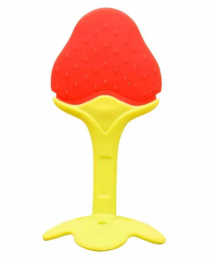 The Little Lookers Baby Teether Apple Strawberry - Red