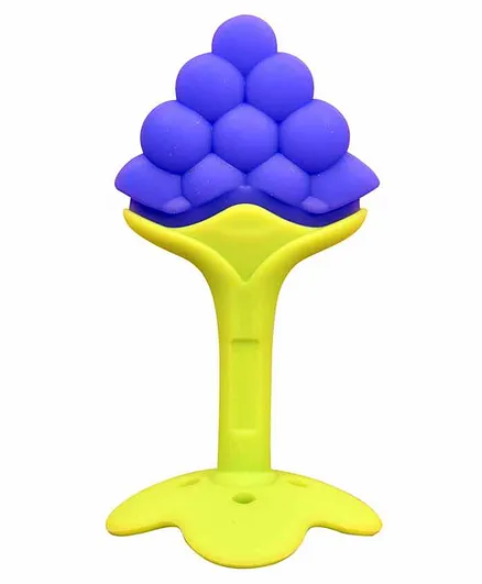 The Little Lookers Baby Teether Grapes Shape - Purple Green