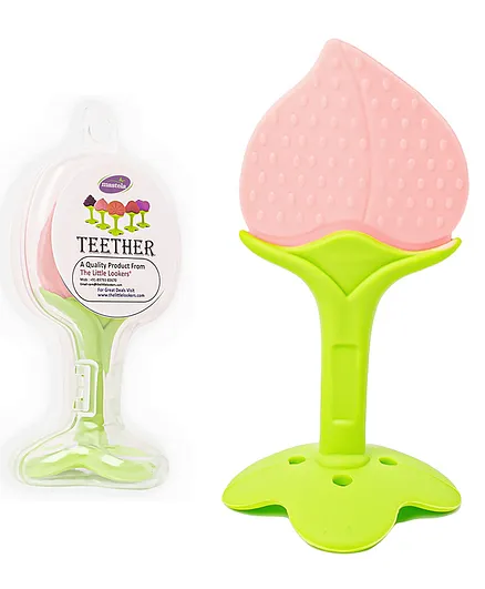 The Little Lookers Baby Teether Peach Shape - Pink