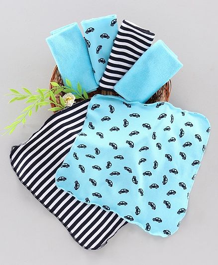 Babyhug Cotton Hand And Face Towel Pack of 6 - Multicolor