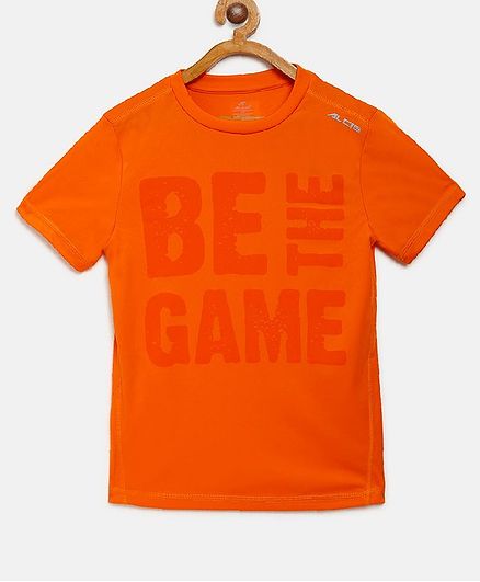 Alcis Half Sleeves Be The Game Printed Tee - Orange