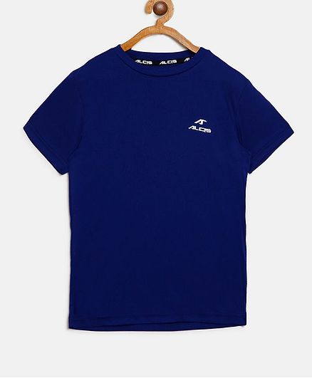 Alcis Half Sleeves Solid Tee - Blue