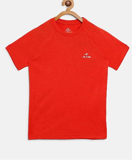 Alcis Solid Half Sleeves Tee - Orange