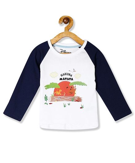 Colt Full Sleeves Lion King Graphic Tee - White