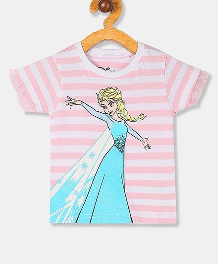 Colt Frozen Graphic Short Sleeves Tee - Pink