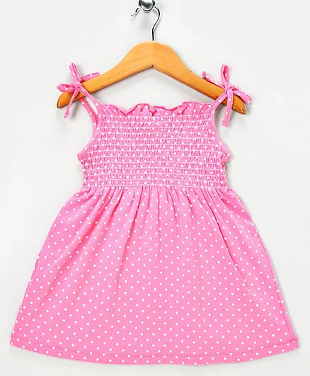 Kookie Kids Singlet Frock Star Print - Pink