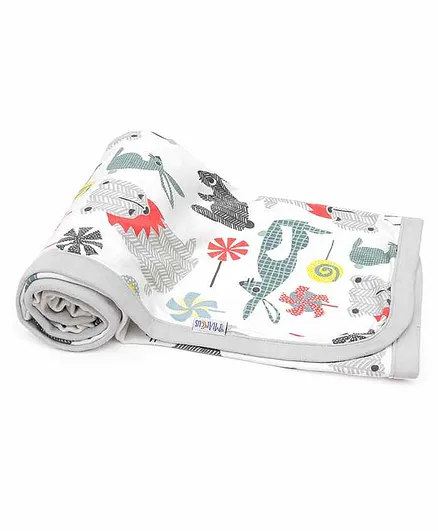 Mi Arcus Cuddle Coming Home Organic Cotton Blanket - Grey