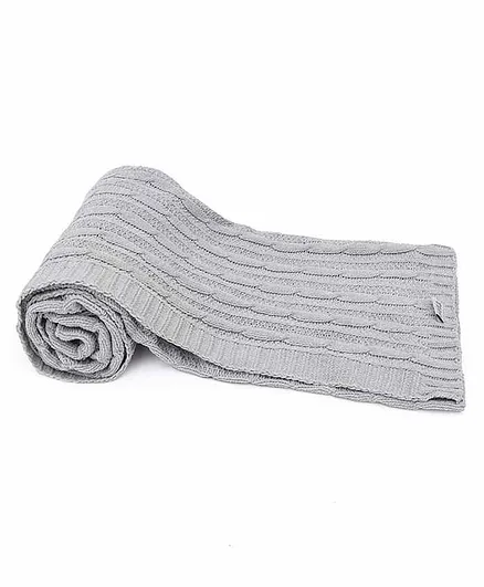 Mi Arcus Cuddle Knitted Blanket - Grey