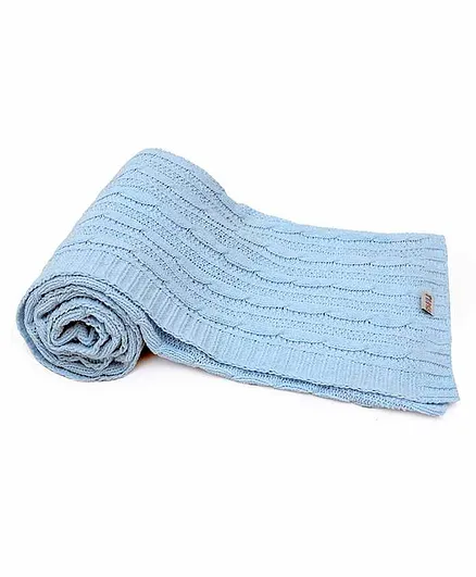 Mi Arcus Cuddle Knitted Blanket - Blue