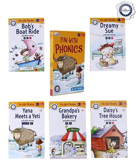 FirstCry Intellitots Preschool Fun With Phonics Story Books Set of 5 - English