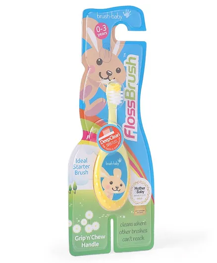 Brush Baby Flossbrush - Yellow