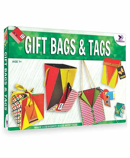 Toy Kraft Gift Bags And Tags Activity Kit - Multicolor