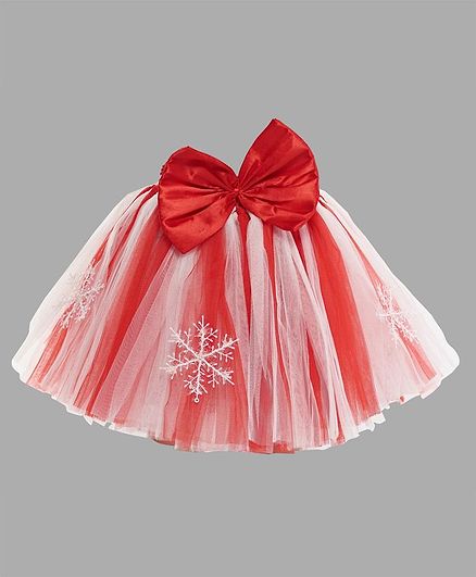 Pink Chick Christmas Tutu Skirt - Red