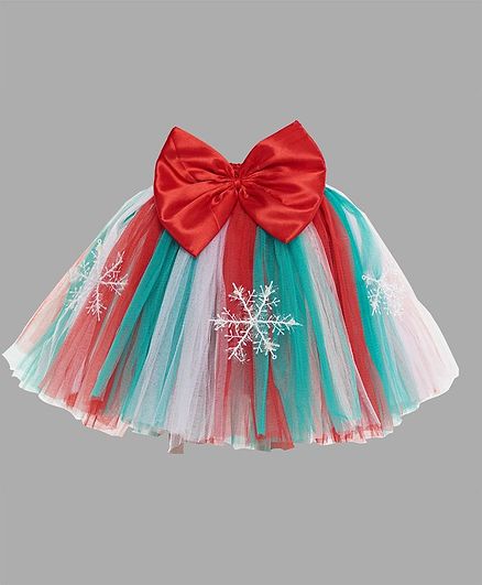 Pink Chick Christmas Tutu Skirt - Green
