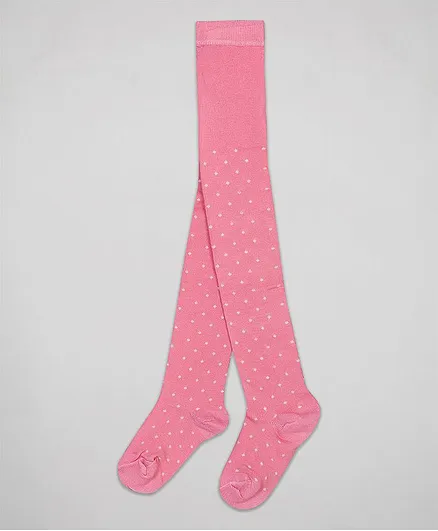 The Sandbox Clothing Co Polka Dotted Stockings - Pink