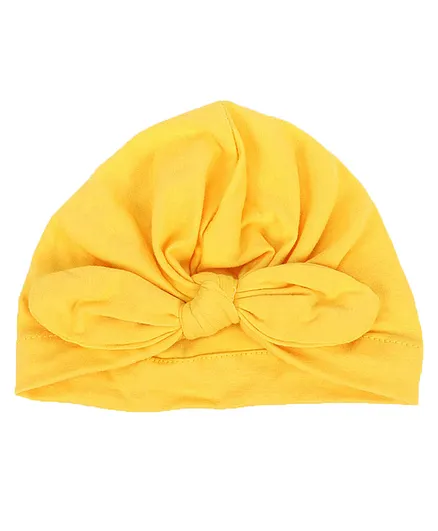 Syga Turban Wrapped Style Winter Cap - Yellow