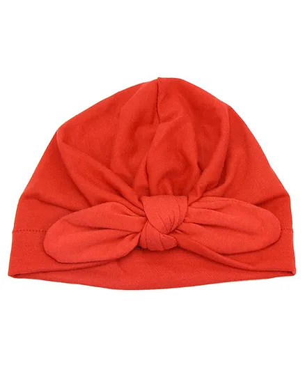 Syga Turban Wrapped Style Winter Cap - Red