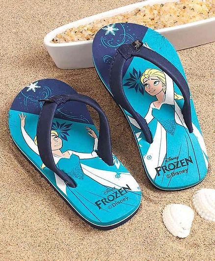 Disney Flip Flops Frozen Print - Blue