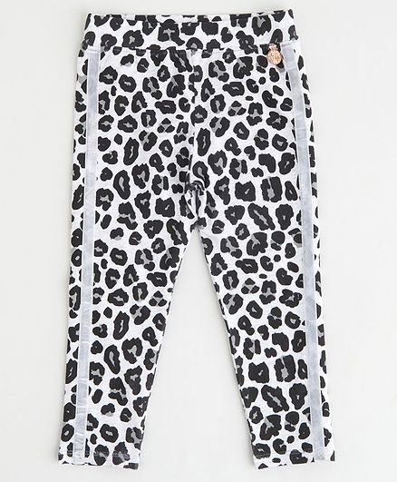 Angel & Rocket Leopard Print Leggings - Black