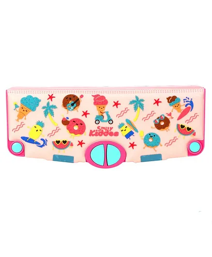Smily Kiddos Pop Out Pencil Box Summer Design - Pink
