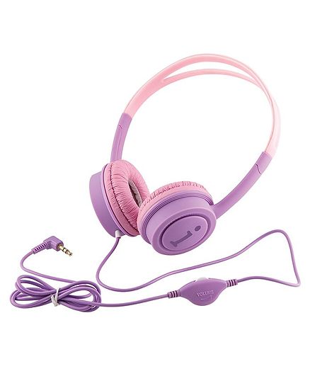 iBall Musi Wired Headphones Without Mic- Pink Purple