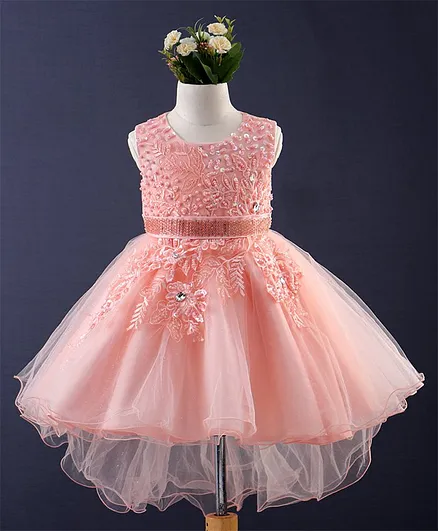 Mark & Mia Sleeveless Embellished Party Frock - Pink