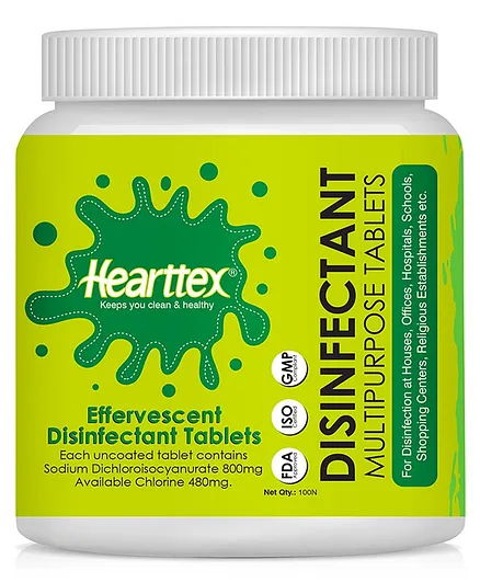 Hearttex Disinfectant Multipurpose Tablets - 100 Tablets