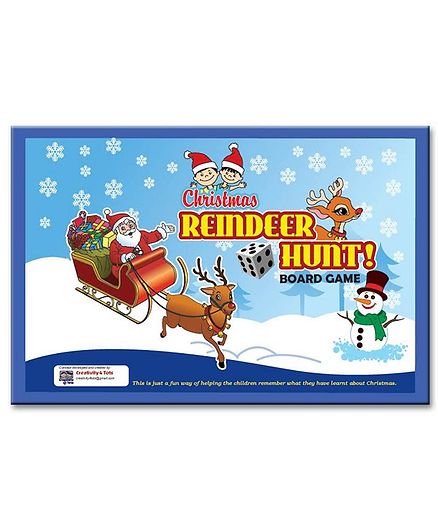 Creativity 4 Tots Reindeer Hunt Christmas Board Game - Multicolor