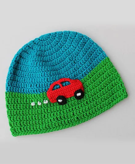 Woonie Handmade Car Cap - Circumference - 47 - Multi