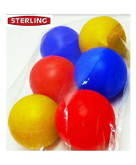 Sterling Colourful Balls Pack of 6 - Multicolor