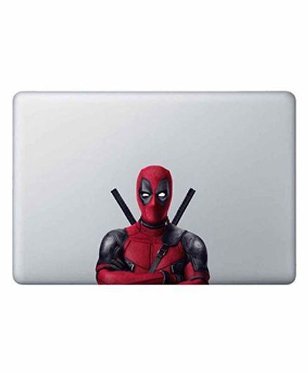 Macmerise Macbook Air 13@DQ@ Deadpool Decal - Red Black