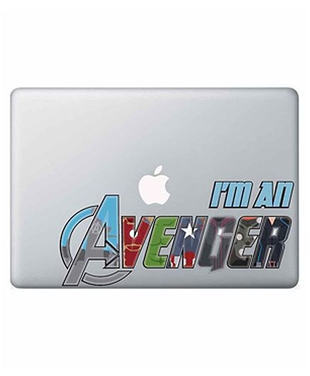Macmerise Macbook Pro Retina 13@DQ@ I Am Avenger Decal - Multicolor